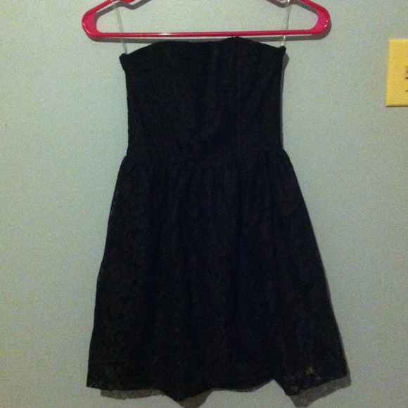 Black Strapless Dress