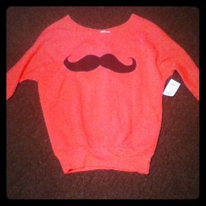 Derek Heart Mustache sweater