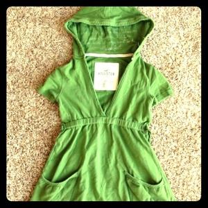Green Hollister size small blouse hoodie