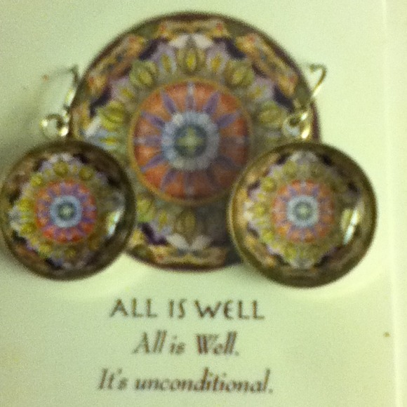 Mpowered Mandala Earrings-All is Well - Picture 2 of 2