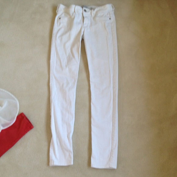 Abercrombie white jeans