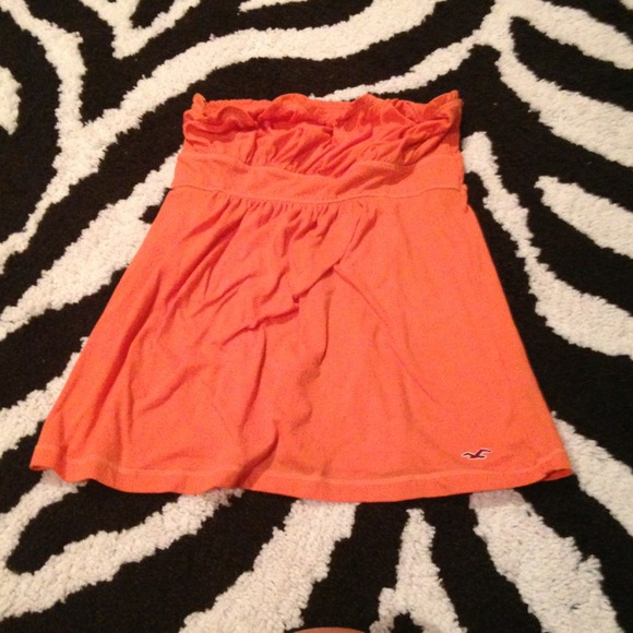 Hollister orange tube top