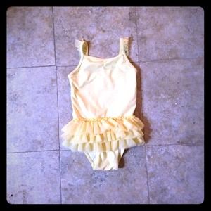 💘 Yellow Bathing Suit with Ruffles 💘