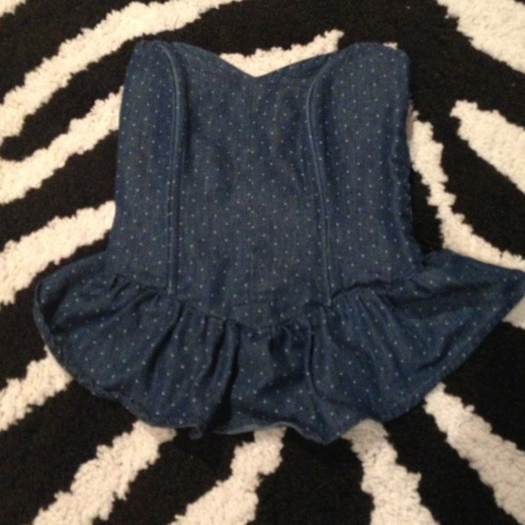 ⭐SOLD⭐Charlotte Russe jean corset top