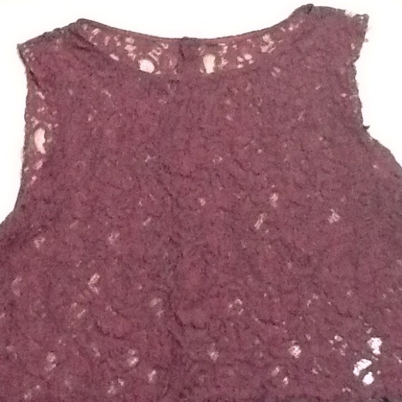 Purple laced top