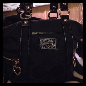 Beautiful black Coach purse
