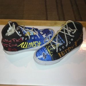 Handmade custom painted sneakers -made to order