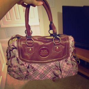 Purple Plaid Handbag