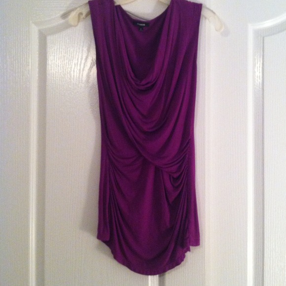 Purple Ruched Express Top - Picture 2 of 3