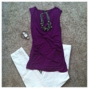 Purple Ruched Express Top