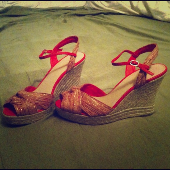 Saks Fifth Ave wedges! New!
