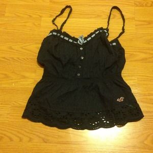 Hollister dark blue tank top
