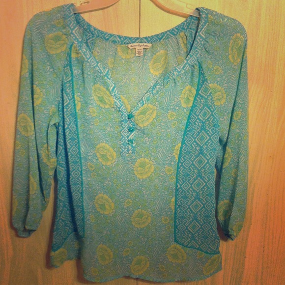 American eagle fashion top light baby blue