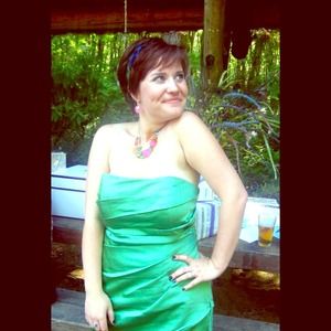 Brides maid dress, green, size 10