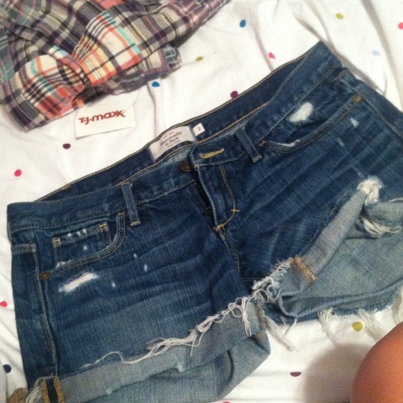 Abercrombie jean shorts.