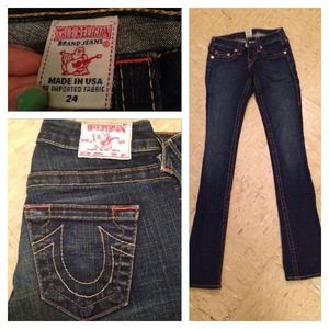 true religion size 24 jeans