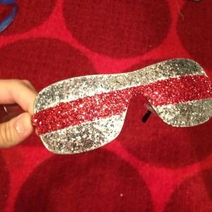hand glittered America sunglasses