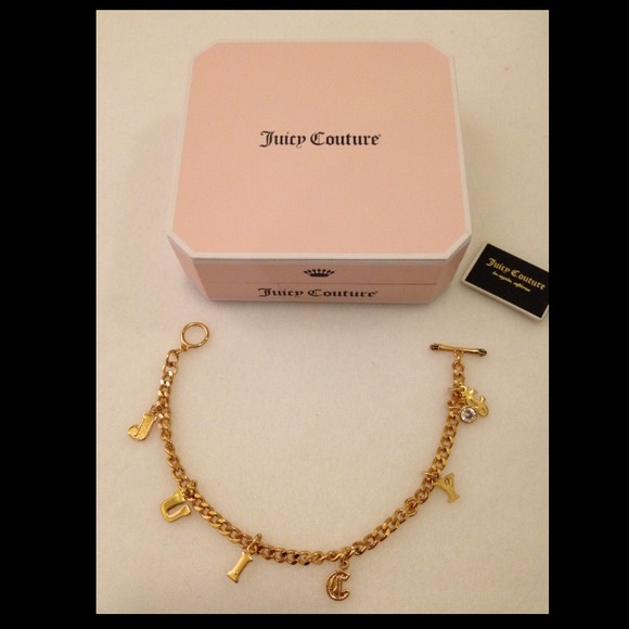 💜SOLD!!!  Juicy Couture Gold Charm Bracelet