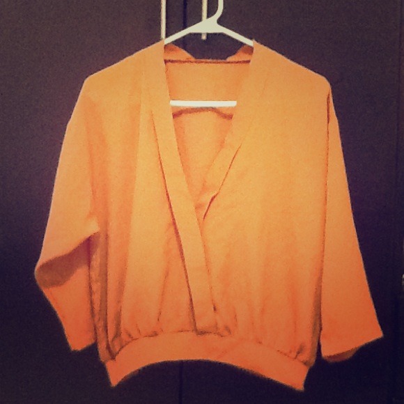 cute orange top