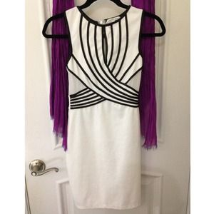 🔲🔳 White+Black Charlotte Russe Dress 🔲🔳