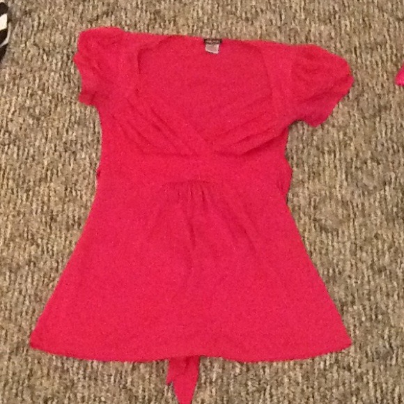 A pink tank top
