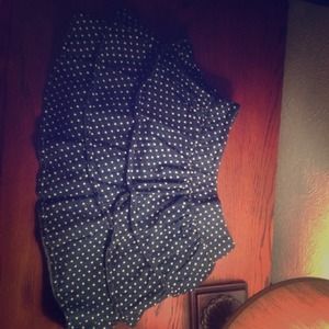 Children's Navy Polka Dot Skirt
