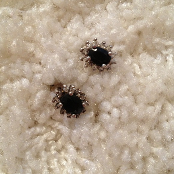 *NOT For Sale** Sapphire and cubic earrings