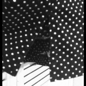 Blk/wht polka dot SKORT!