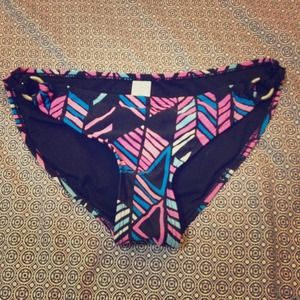 Forever 21 pink / blue / black bathingsuit bottom