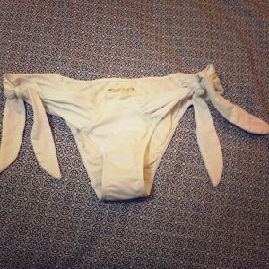 VS white bathing suit bottoms