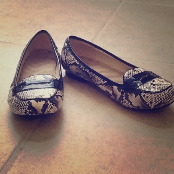 Black & White Size 6 flats - Picture 1 of 1