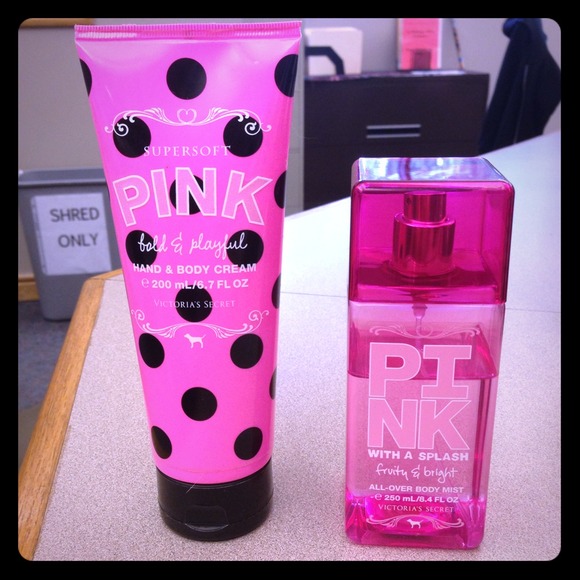 Pink lotion & body spray
