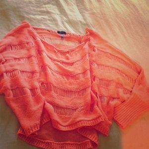 Peach Nollie distressed sweater