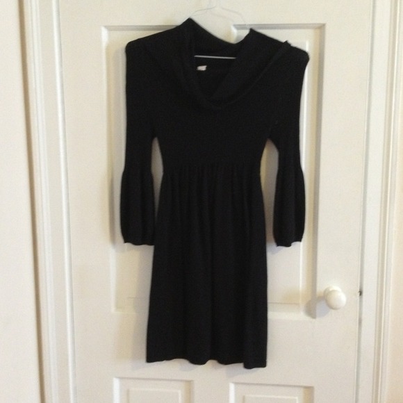 Black sweater dress