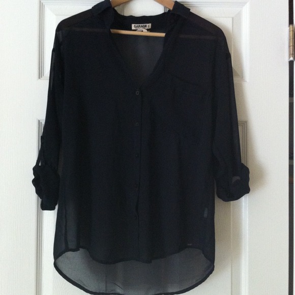 Sheer Button Down