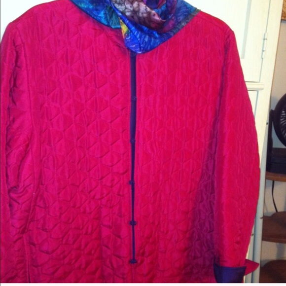 Reversible 100% Silk Blazer - Picture 4 of 8