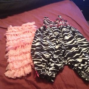 Pink ruffle romper