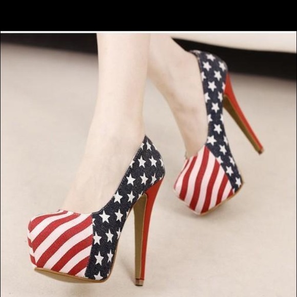 Shoes Usa Flag Pumps Poshmark