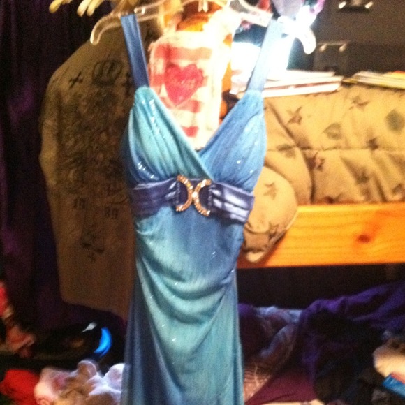 Light Blue Sparkly Dress
