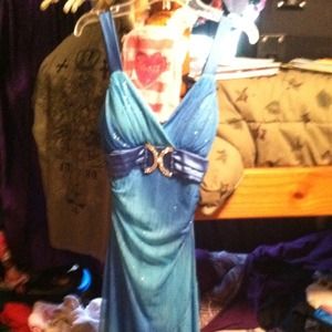 Light Blue Sparkly Dress