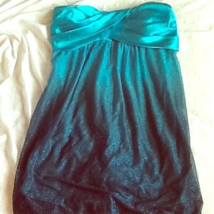 Teal Ombré Cocktail Dress