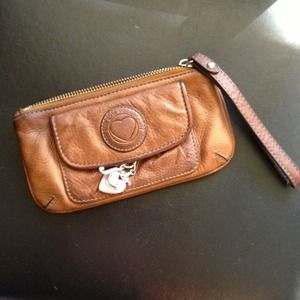 Leather juicy wristlet