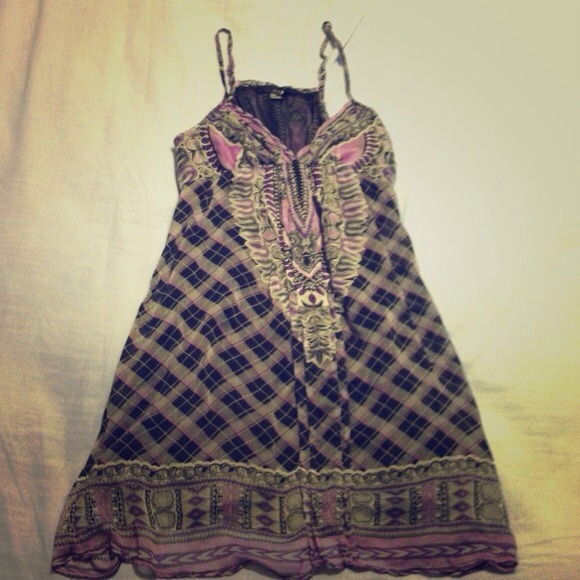 Beautiful Boho-Chic Purple Summer Dress