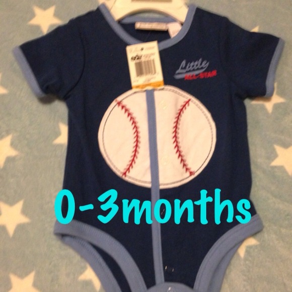 Baseball onsie