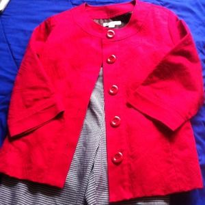 Beautiful Red lightweight jacket. Perfect for fall