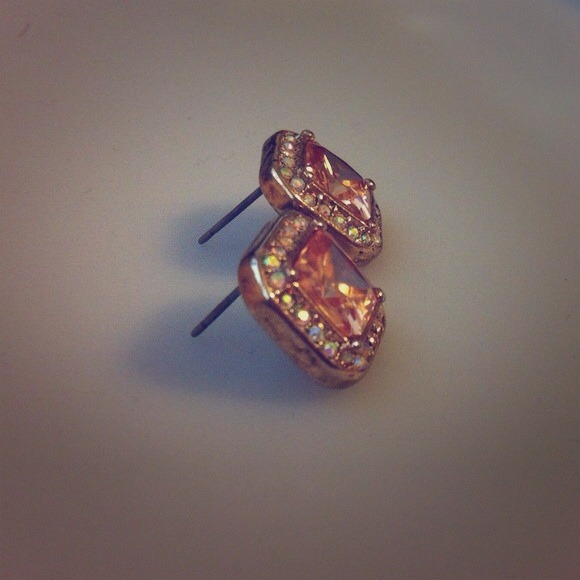 Topaz Colored Statement Earrings