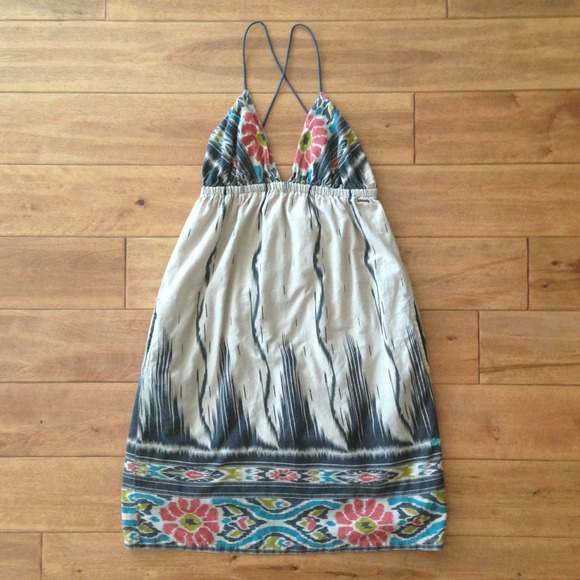 Billabong Dresses & Skirts - *SOLD* Aztec Tribal Beige Colorful Surfer Dress