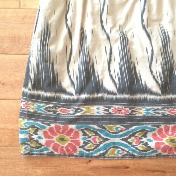 *SOLD* Aztec Tribal Beige Colorful Surfer Dress - Picture 3 of 4