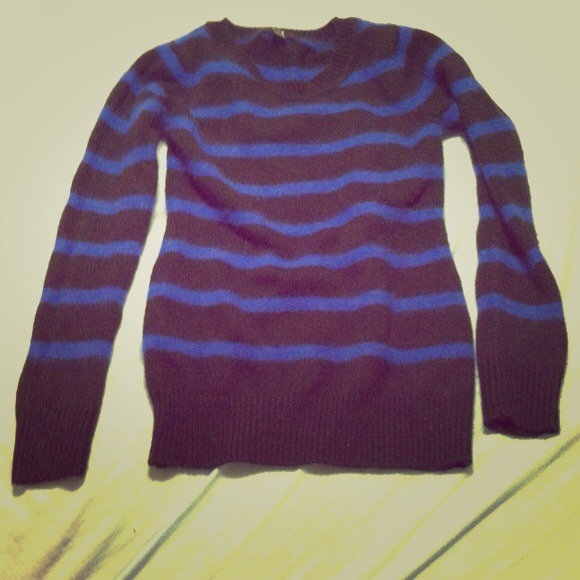 Black & Blue Extra Long Sweater