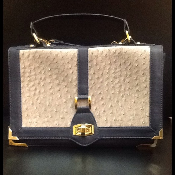 Handbags - Messenger grey and blue bag